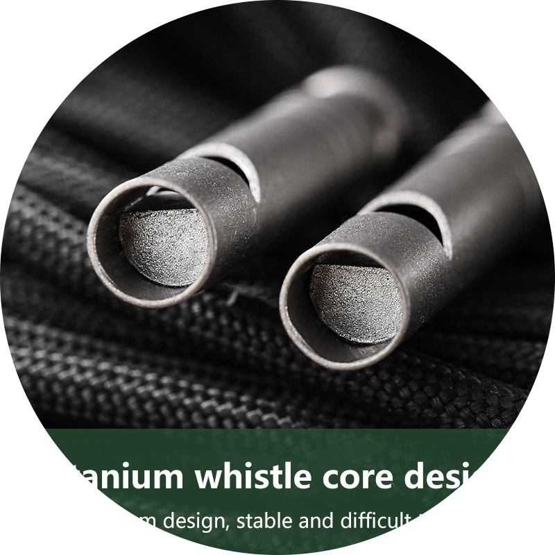Titanium Whistle Emergency Whistle With Lanyard Safety Survival Whistle Ultralight Camping Whistle Hiking Outdoors Emergency