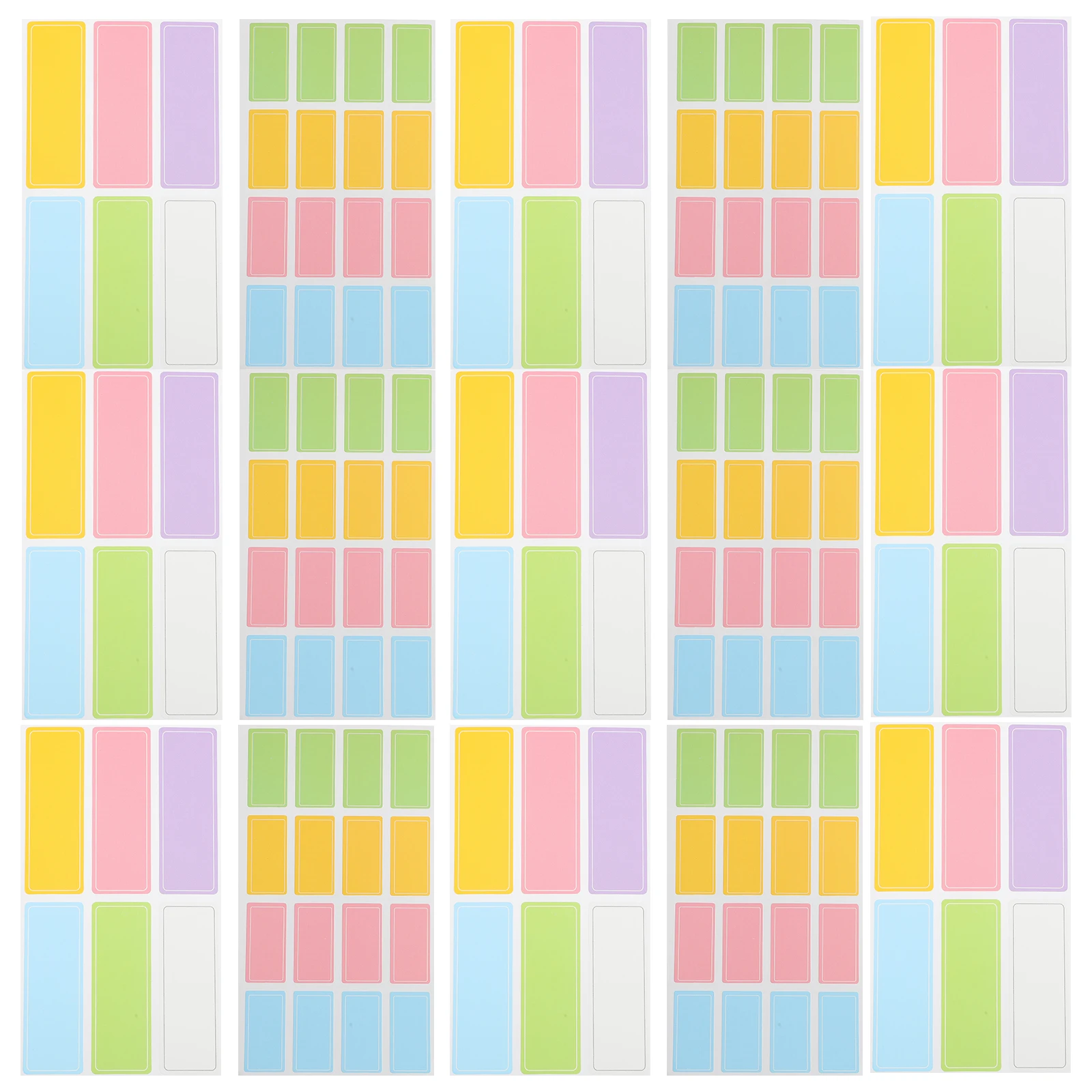 

Waterproof Colorful Label Classification Marking Stickers Self-Adhesive Memo Stickers For Office Home School Kitchen