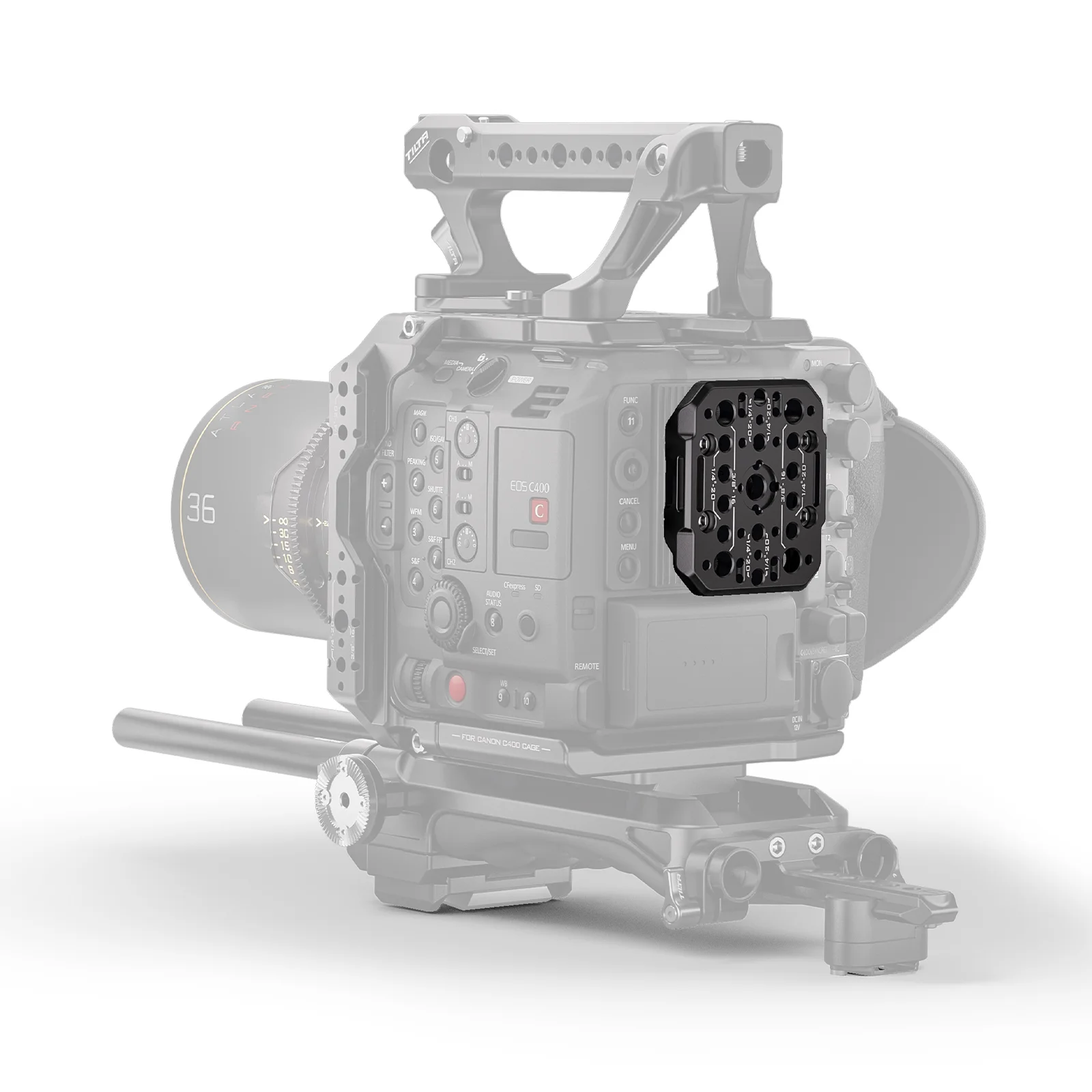 TILTA Camera Kooi voor Canon C400 Base Kit ES-T22-A Manfrotto Stijl Quick Release Schouderstuk Grondplaat