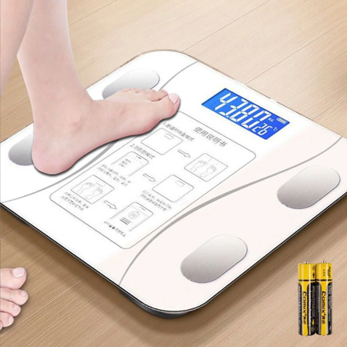 Intelligent body fat scale wireless digital bathroom scale Bluetooth electronic weight scale with smartphone application