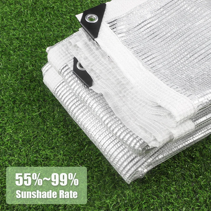 

55%~99% Aluminum Foil Sunshade Net Outdoor Awnings Sun Shelter Garden Net Garden Sunscreen Sunblock Shade Cloth Net