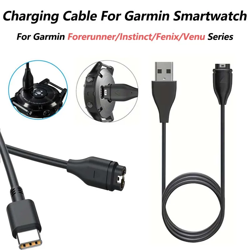 

Replacement Chargers Suitable for Garmin Approach S70 S60 S42 S40 S12 S10 G12, X10,Instinct 2 2S 2X USB Smartwatch Charger