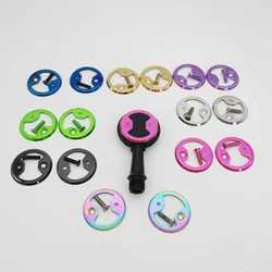 2PCS Titanium  pedal plate ti bow tie fit Cycling Pro Mtb Bike Bicycle Pedal Plate Cleats Wahoo SpeedPlay Comp Zero Aero NanoPCS