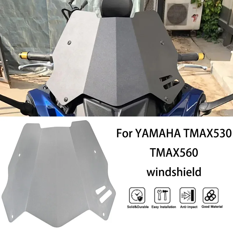 

MTKRACING For YAMAHA TMAX 530 TMAX 560 2017-2021 Aluminum front windshield deflector expansion kit windshield