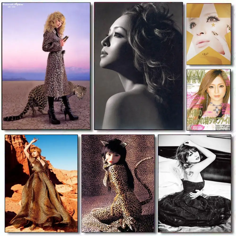 Póster de la emperatriz del pop, A-Ayumi Hamasaki, pintura con impresiones, decoración para el hogar, dormitorio, sala de estar, regalo