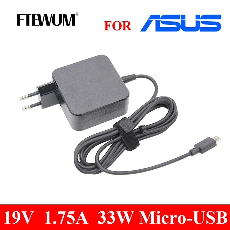 

Micro-USB 19V 1.75A 33W Power Supply Notebook Laptop Adapter For ASUS Eeebook X205 X205T X205TA E202SA E205SA E20 EXA1206UH