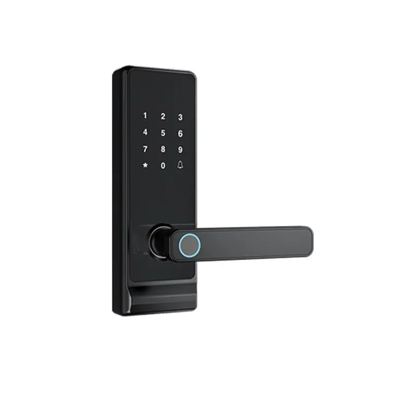 

ABMH-Indoor Password Fingerprint Remote Unlock Keycard Smart Fingerprint Door Lock Tuya Smart Door Lock For Home