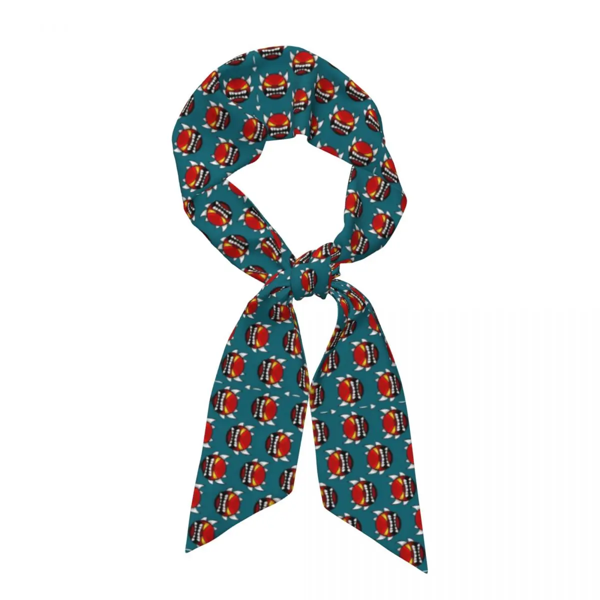 Video Game Geometry Dash (10) Women Long Narrow Scarf Soft Skinny Scarf Multi-use Neck Head Wrap for Office Daily Party