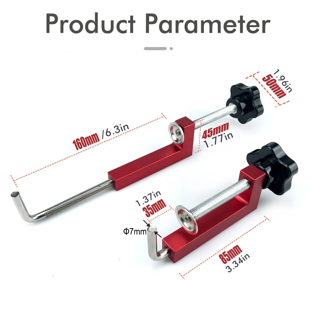 Aluminum Alloy Fence Clamp Woodworking Clamp G Clip Dedicated Fixture Adjustable Frame Fast Fixed Clamp for Woodworking Benches