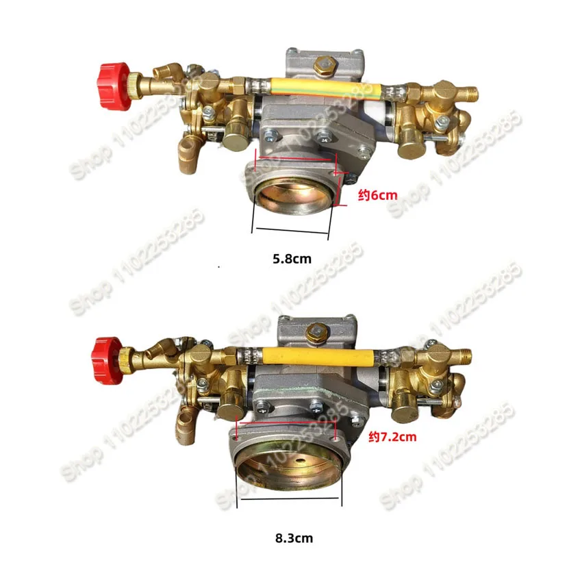 1 piece Sprayer Pump for 2-4Stroke Engine Standard Brass Pump with Grease Cup Agricultural Spraying Knapsack Power Pump Head