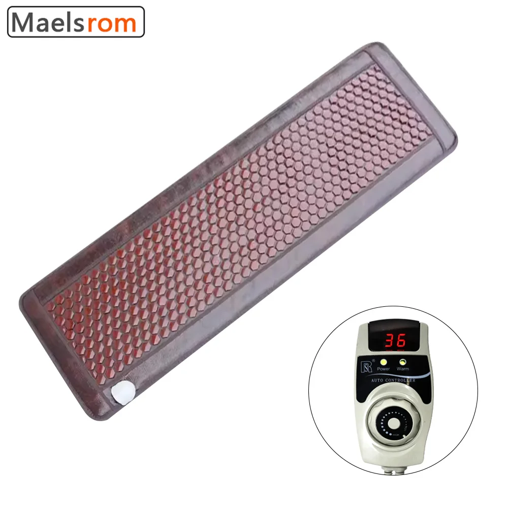 

Heating Jade Germanium Stone Massage Mat Electric Heated Tourmaline Massage Mattress Natural Jade Hot Compression Cushion Pad