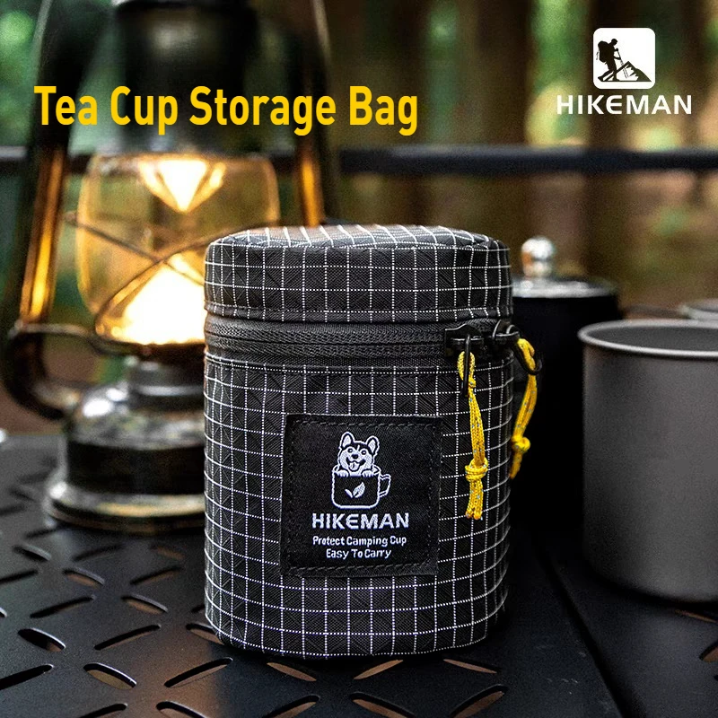 Tea Cup Storage Protection Bag Cylindrical Thickened anti-collision Outdoor Tea Set Protection Storage Bag