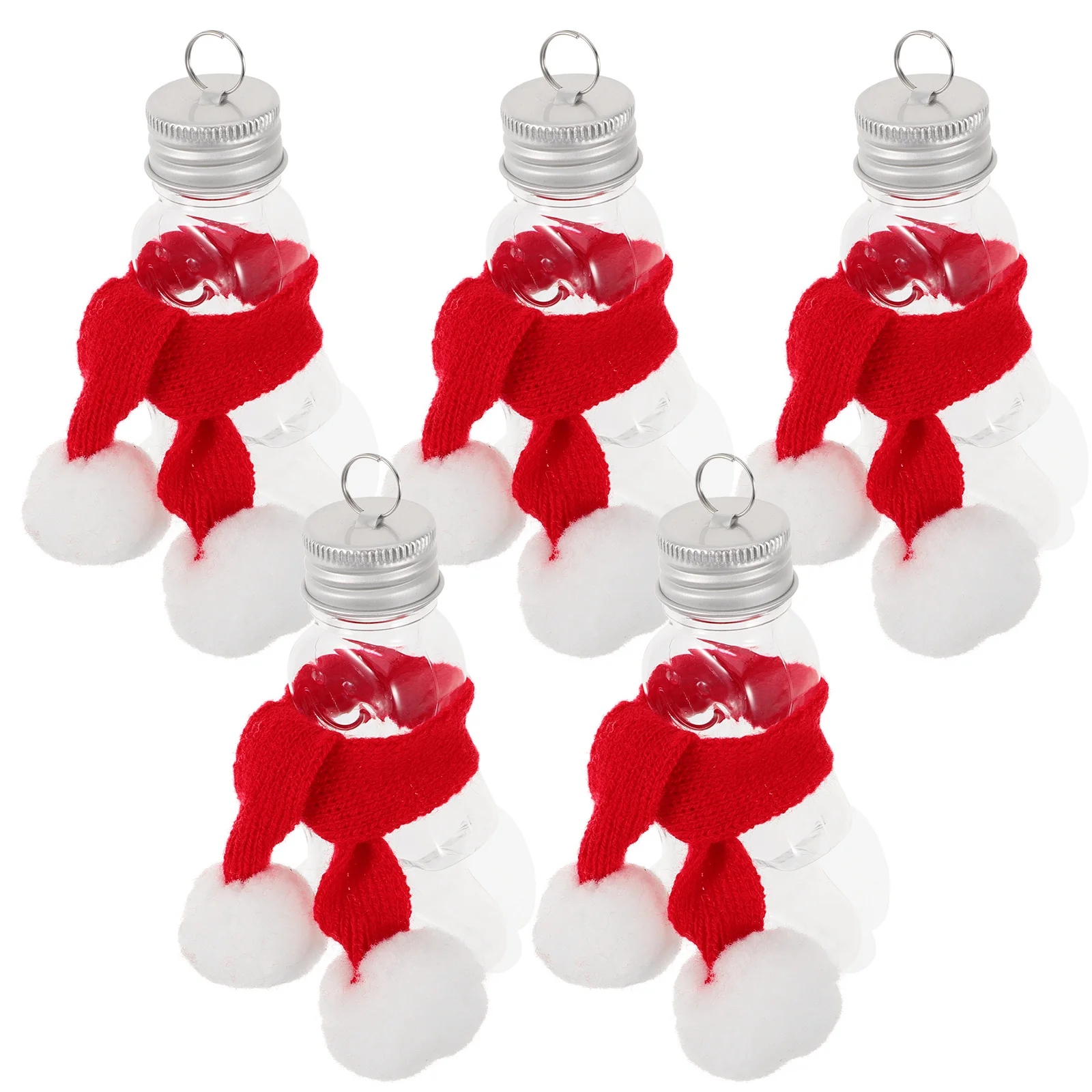 

Mini Gingerbread Man Hanging Decoration Jar Decorations Christmas Shaped Bottles Adorable Filling