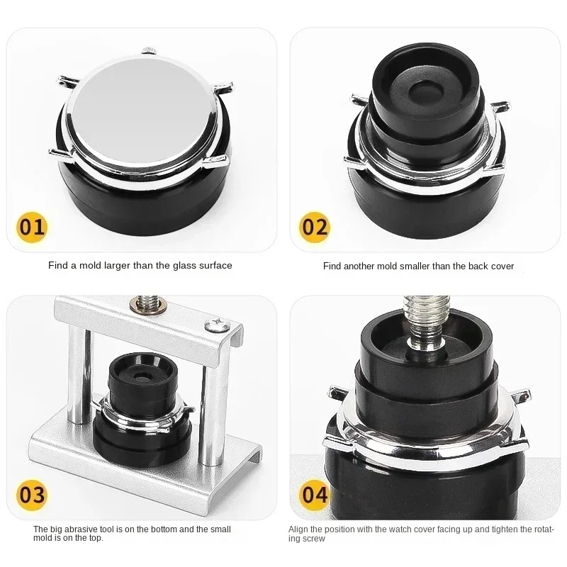 23PCS Professional Watch Press Set Watch Back for CASE Closing Tool & Fitting Dies Watch Repairing Tool Die Kit for Watchmaker image 5