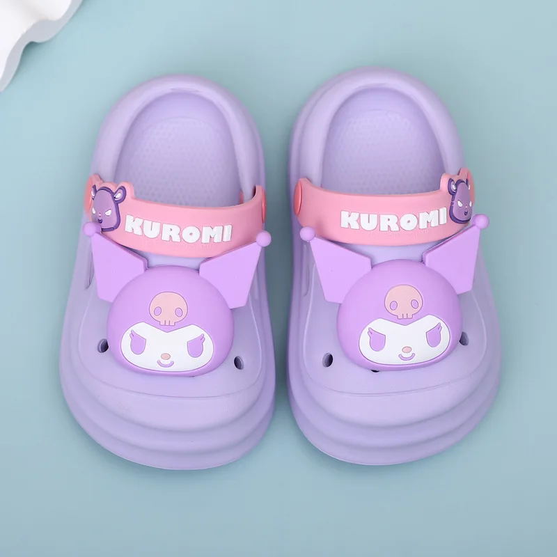 Sanrio Cinnamoroll Children Slippers Hello Kitty Cartoon Kawaii Cute Home Bathroom Bathing Anti-Slip Sandal Kids Girls Gifts