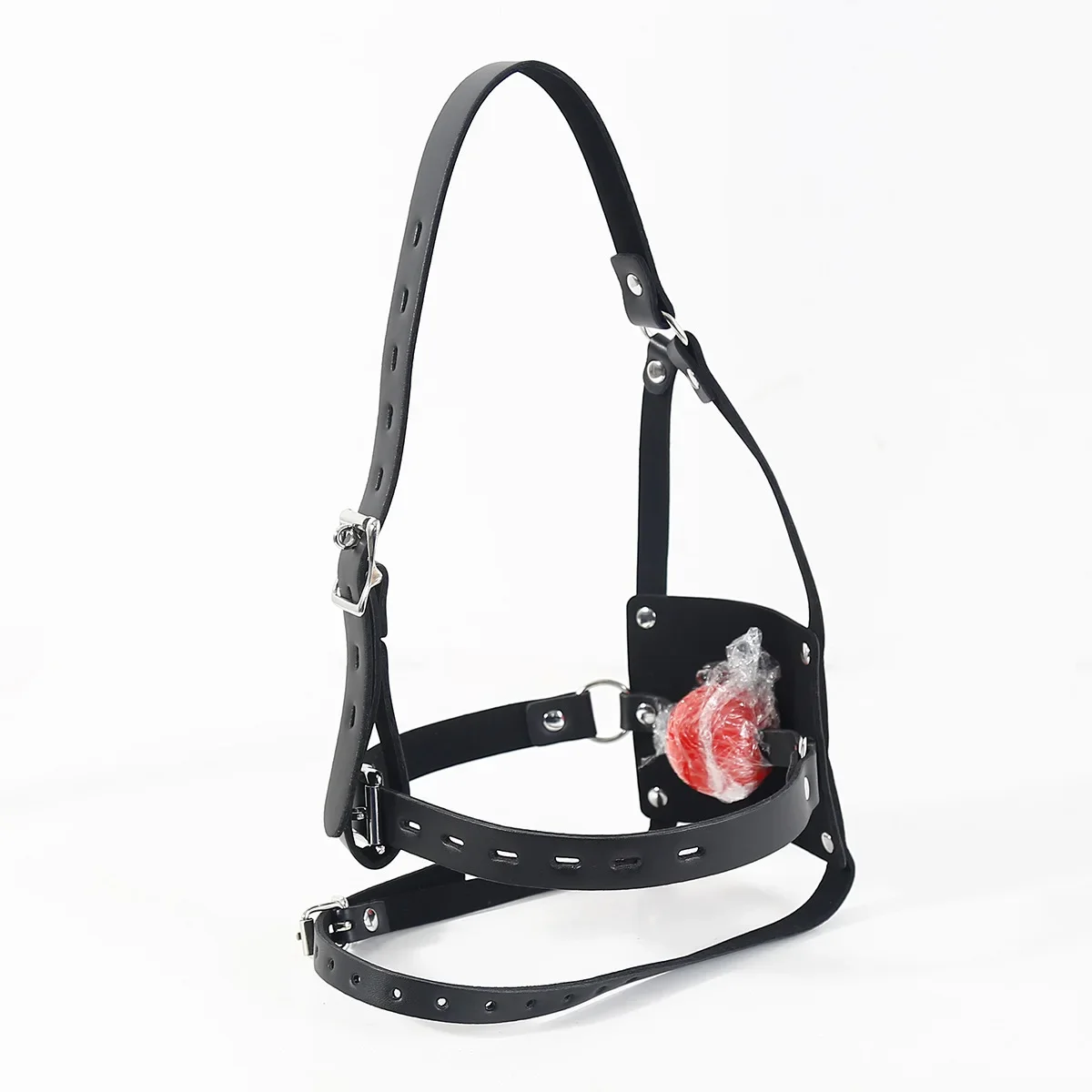 Bondage Oral Fixation Sex Products Open Mouth Gag Leather Stuffed Flirting BDSM Roleplay Games Sex Toys For Couples