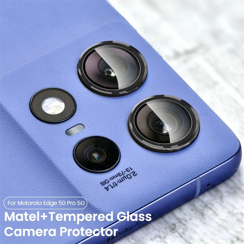 Aluminum Alloy Camera Protective Case For Motorola Edge 50 Pro 5G Rear Lens Tempered Glass Cap On Moto Rola Edge50 Pro Edge50Pro