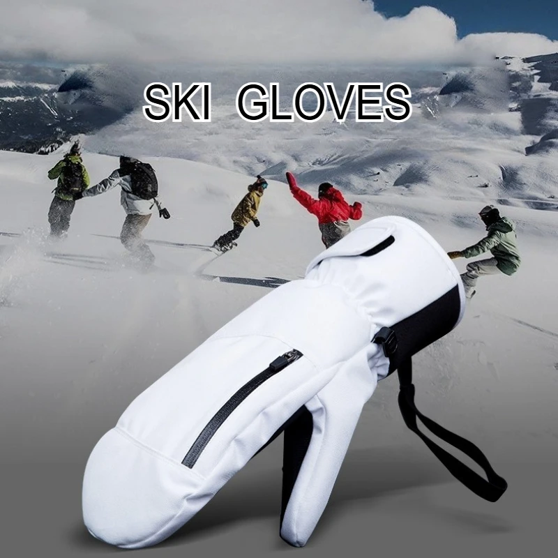 

Winter Waterproof Skiing Gloves Snowboard Touch Screen Thick Snow Gloves Warm Mittens for Men Women Outdoor Sport Cold Weather