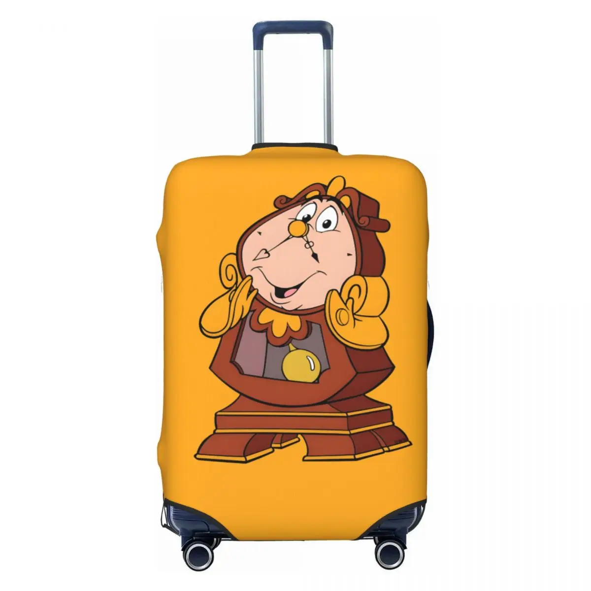 

Забавный чехол для чемодана с изображением аниме-персонажей «Красавица и Чудовище», моющийся, для путешествий