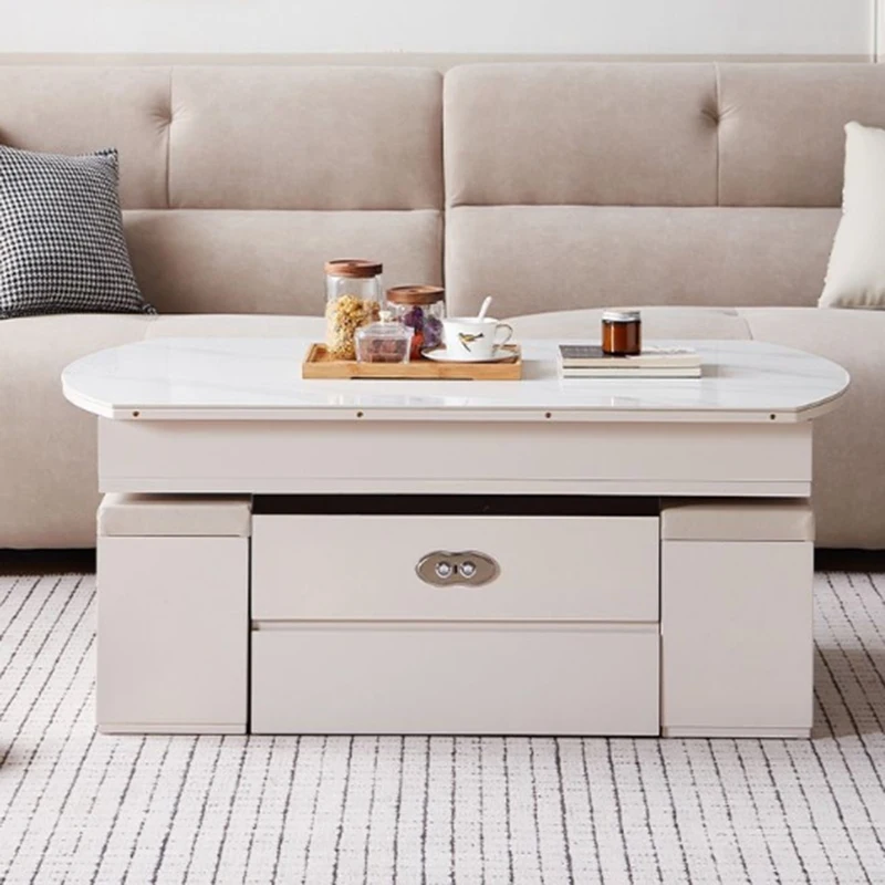 Lift Top Modern Coffee Tables Hidden Storage Foldable White Salon Coffee Tables Space Saving Mesas De Centro Furniture Home