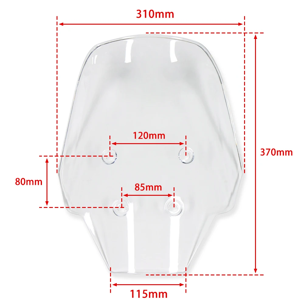 FOR KAWASAKI KLE 500 SE KLE500 2026 Motorcycle Large Windscreen Touring Screen Front Windshield Windproof Wind Deflector Guard