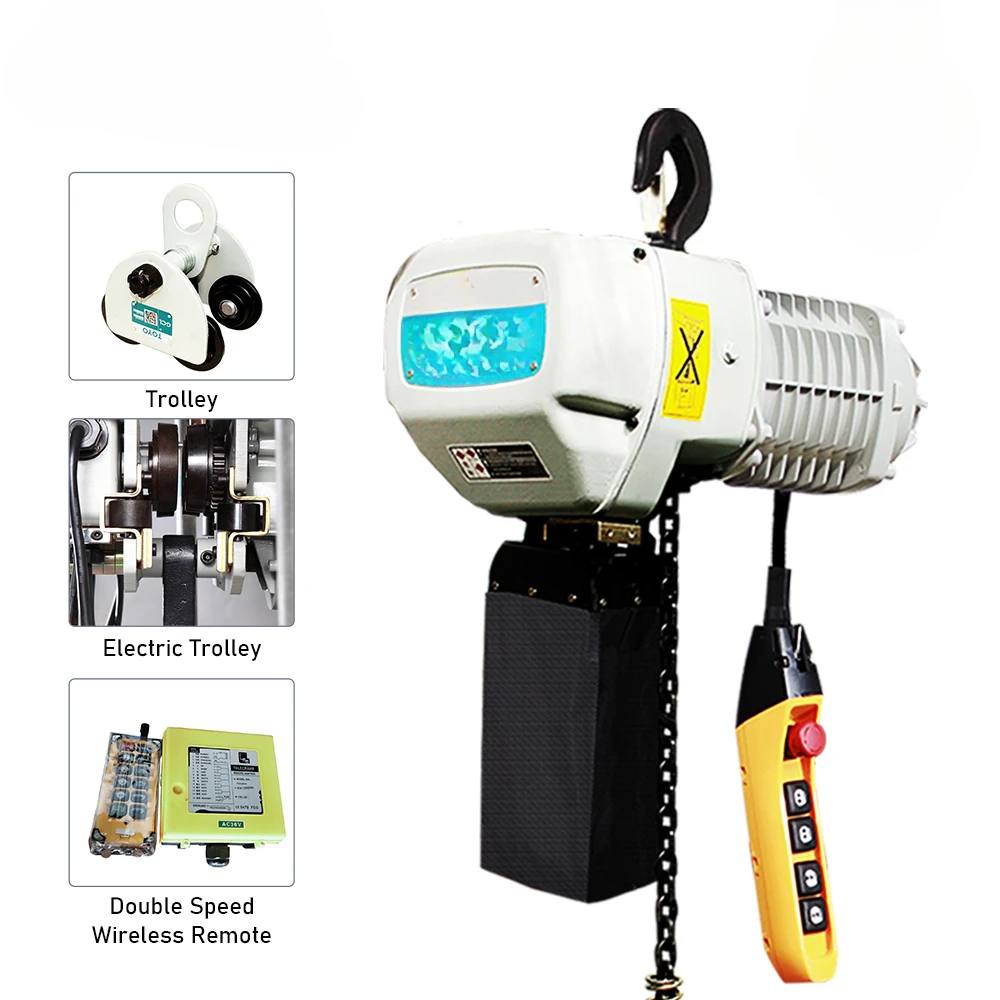 Hot Sales Toyo Manufacturer Lift Crane Electric Hoist Chain 1 2 Ton 3 Tons 10 Ton