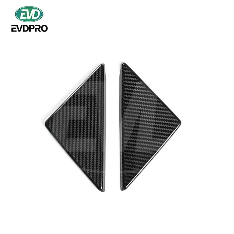 For Ferrari 458 Italia and Spider and Speciale 2011-2016 Carbon Fiber Window Corner Triangles Trims Cover (twill Wave)