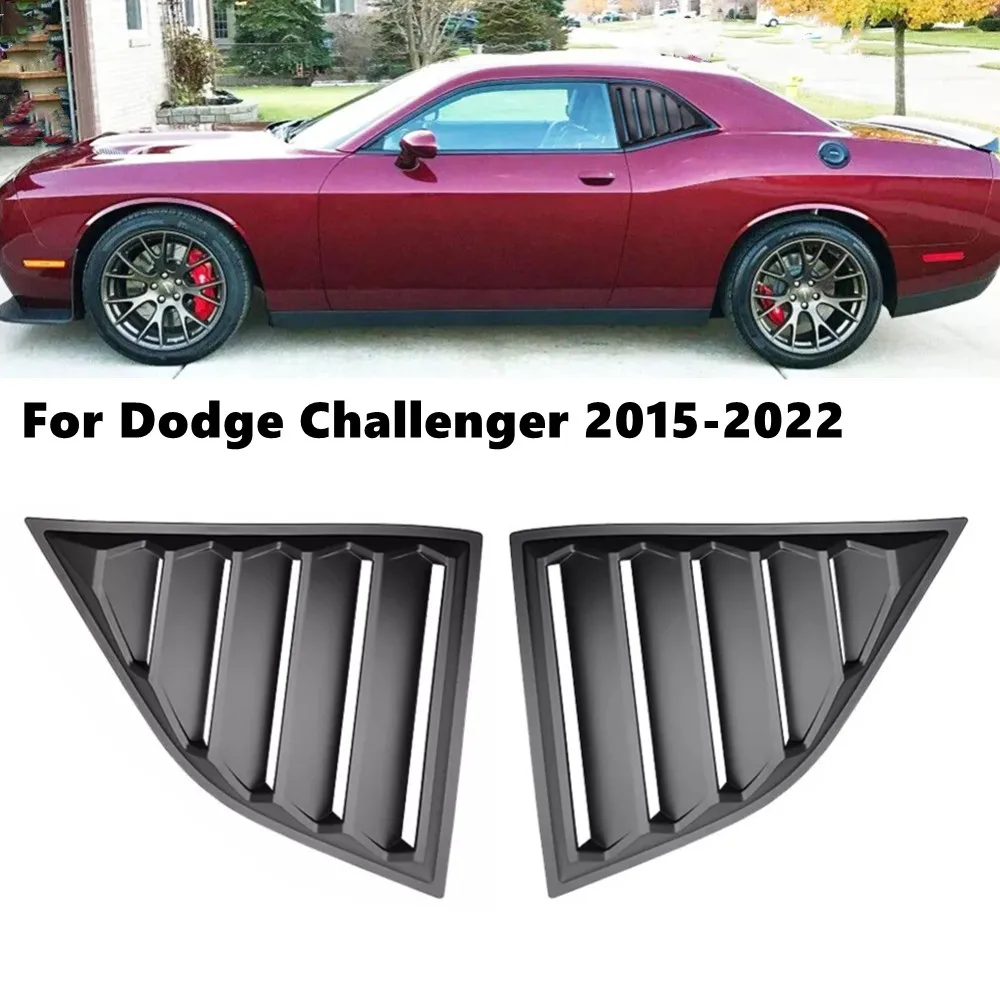 

For Dodge Challenger 2015 2016 2017 2018-2022 Rear Window Louver Shutter Cover Side Vent Trim Windshield Cover Car Accessories