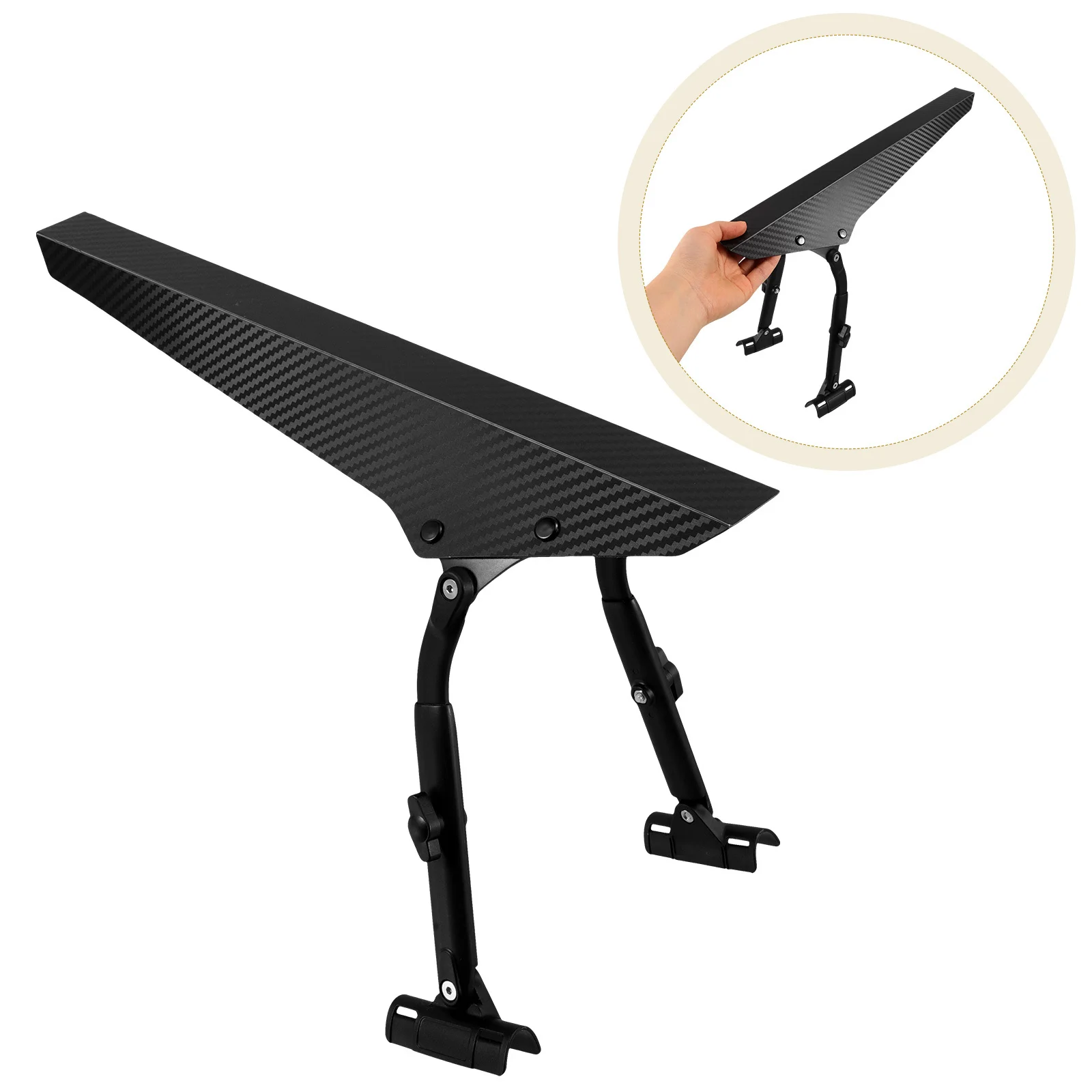 

Lightweight Adjustable Mud Guard for Bike Tires Universal Foldable Bicycle Fender Rear Full Coverage Dirt Water Sand Resistant