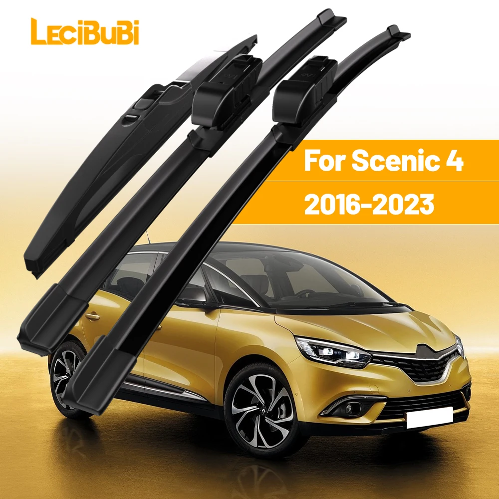 

Для Renault Scenic 4 2016-2023 1 комплект передних и задних щеток стеклоочистителей ветрового стекла 2017 2018 2019 2020 2021 аксессуары