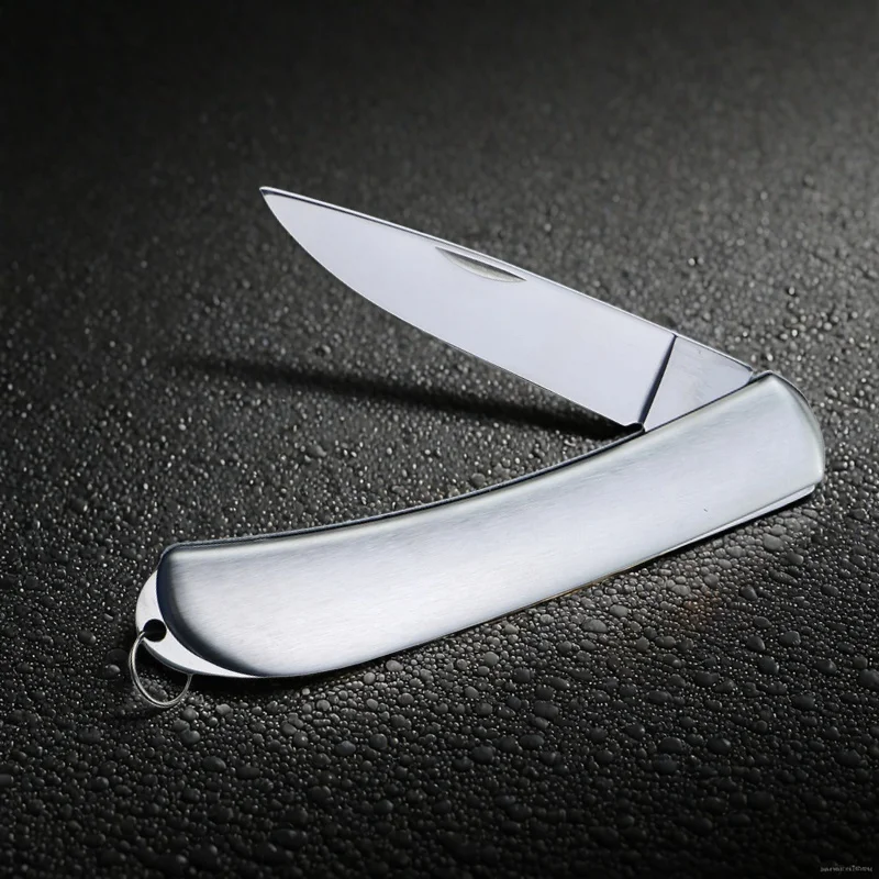 Folding Fruit Knife Camping Kitchen Sharp Mini Folding Stainless Steel Pocket Outdoor Pocket Practical Travel  Mini Faca Inox
