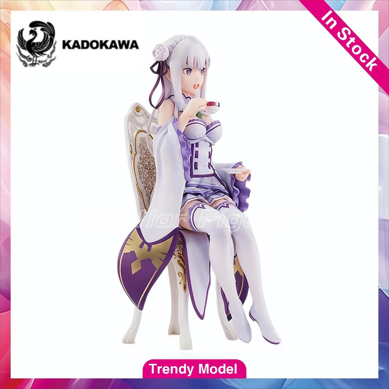 

【TM】In Stock KADOKAWA GSC KDcolle Re Life A Different World From Zero Emilia 1/7 Figures Model Toy Gift Collection Ornament