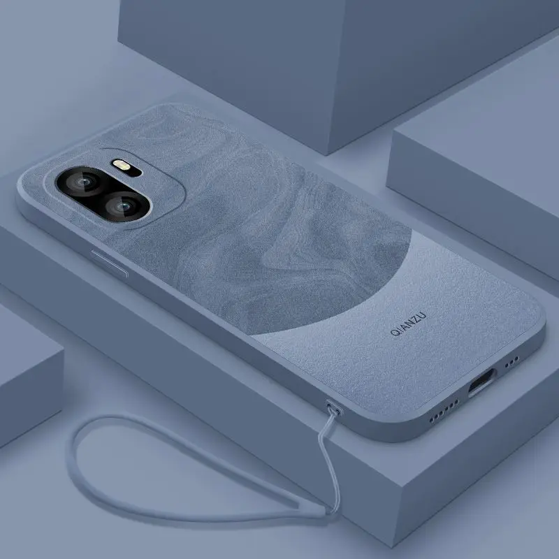 Liquid Silicone Soft Case For Oneplus ACE6 15R ACE 6T Lanyard Ultra-thin Anti-fall Cover For Oneplus ACE6 1+15R Bumper