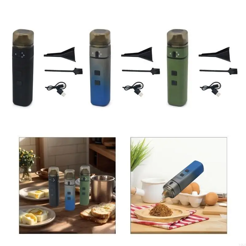 

Rechargeable Electric Spices Grinder Automatic Herb Crusher With 600mAh Battery For Quick Efficient Grinding USB Powered Y5GB