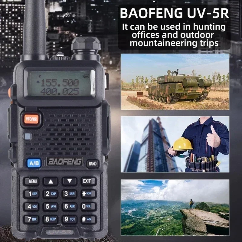 Pour Baofeng UV-5R véritable haute puissance 5W 8 Watts puissant UV5R talkie-walkie longue portée Radio bidirectionnelle CB Portable UV 5R Radios