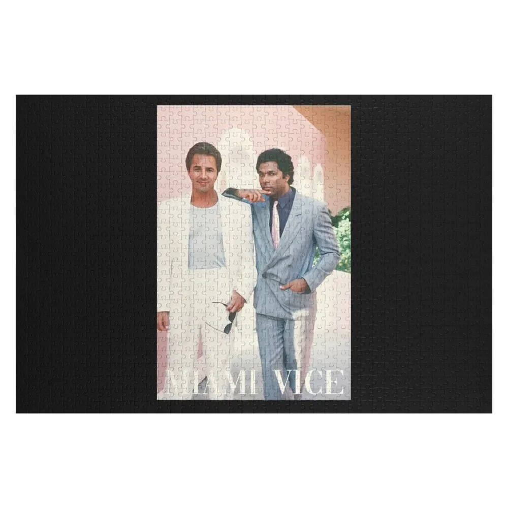 Miami tv Vice - Retro chic Jigsaw Puzzle Works Of Art Custom Personalized Child Gift Personalised Puzzle