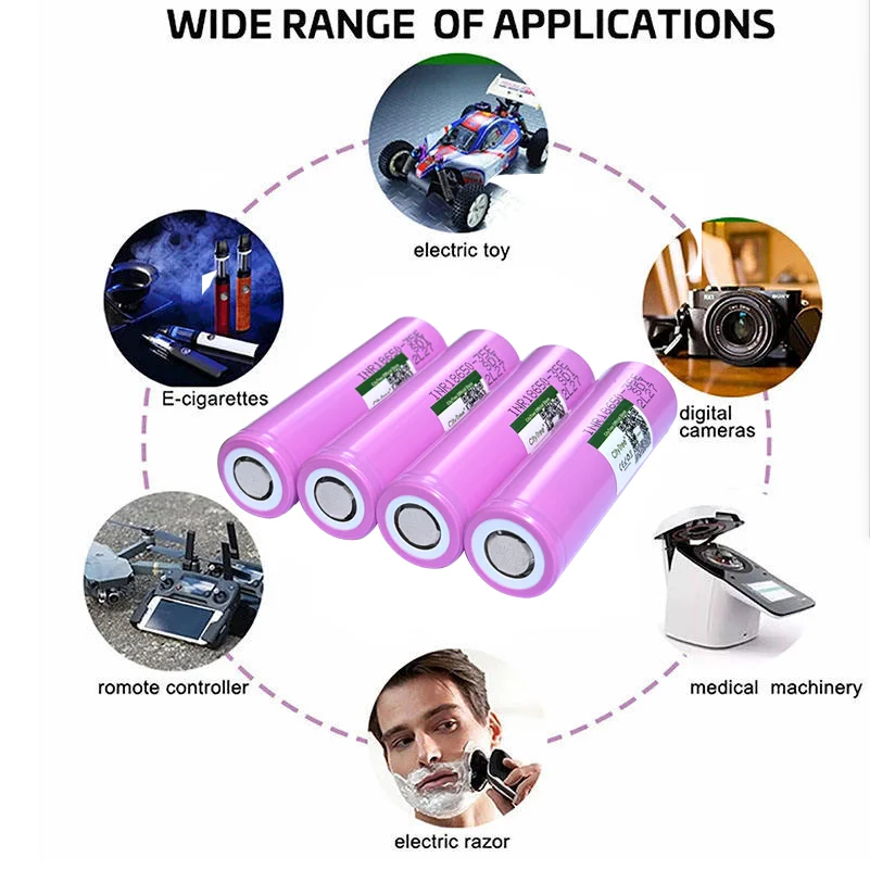 18650 Battery 100% Genuine INR18650-35E 3500mAh 3.7V 20A Rechargeable 18650 Lithium Ion Battery for Toys Power Tools Flashlight image 6