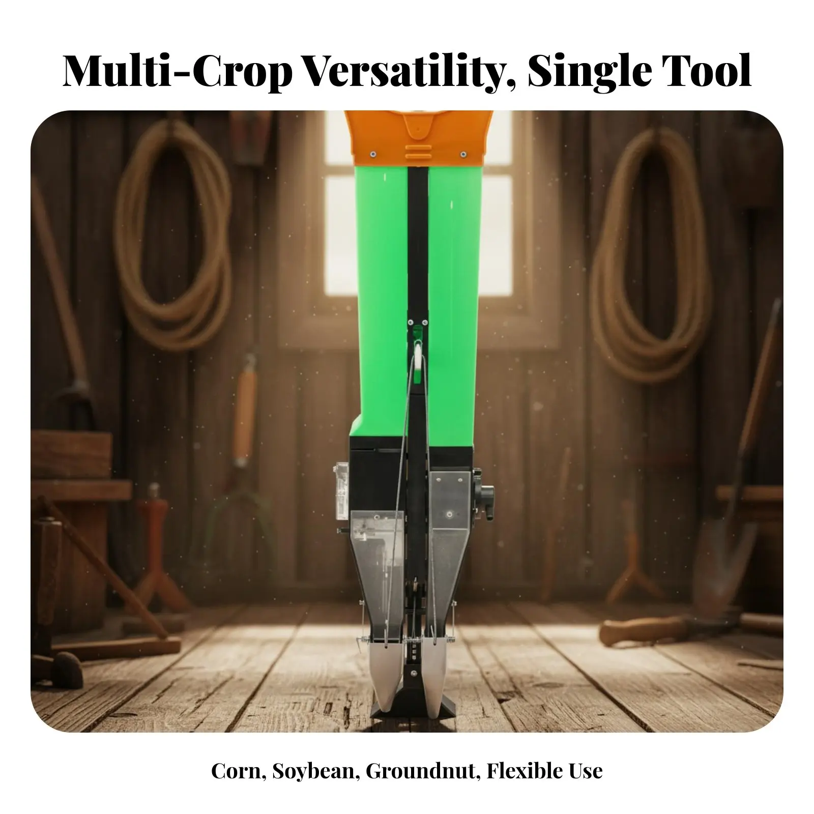 Multi-Function Hand-Push Seeder, Corn Soybean Peanut Planter, Adjustable Sowing Device