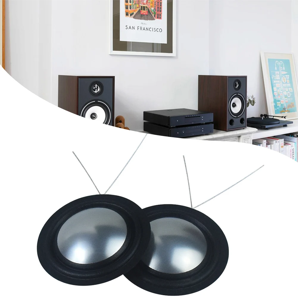 Bobina de voz de diafragma de Tweeter de titanio, 25 núcleos, 25,4mm, 25,5mm, reemplazo de diafragma de Tweeter DIY, piezas de reparación de 1 pulgada y 8 Ohm, 2 uds.