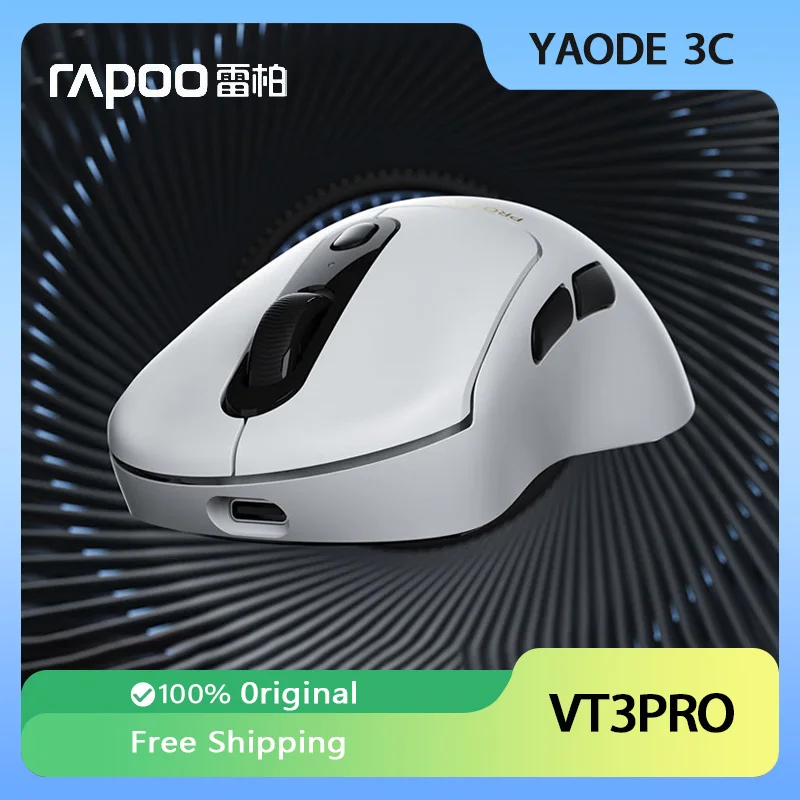 

Rapoo VT3pro Max Wireless Mouse Wired Dual Mode Paw3950 4k/8k Return Rate Ergonomics Lightweight Gaming Mice PC Accessories