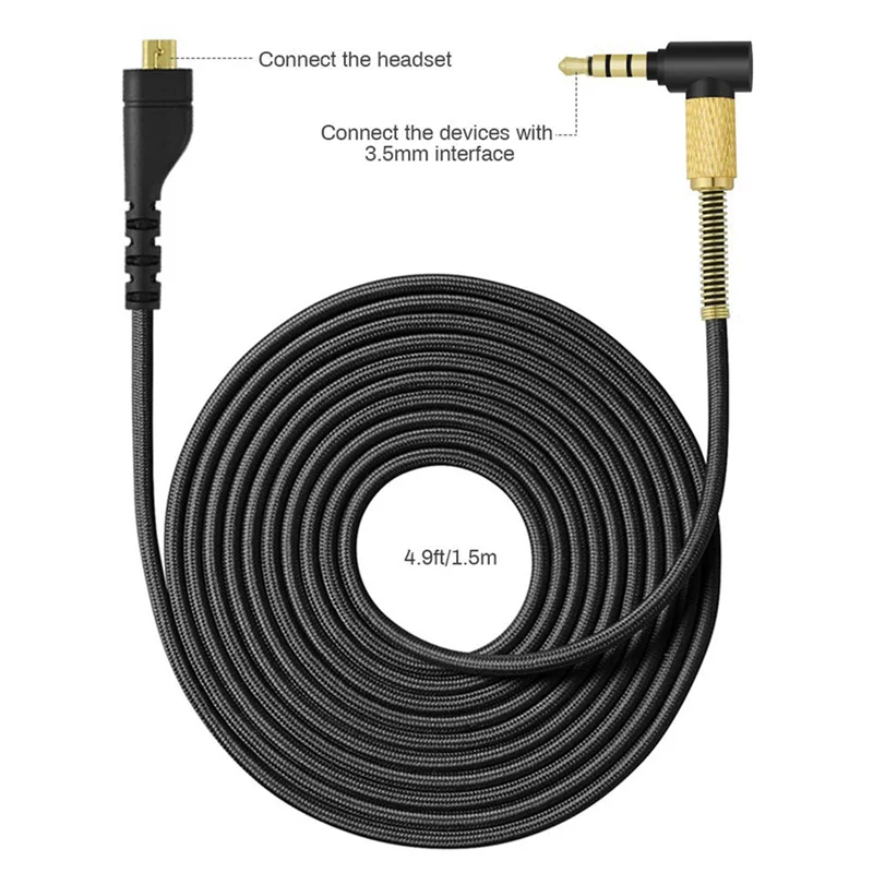 A31R-2X Kabel Headset Audio Pengganti untuk Steelseries Arctis 7 5 3 Pro Headphone Gaming Nirkabel Kabel 4,9 Kaki