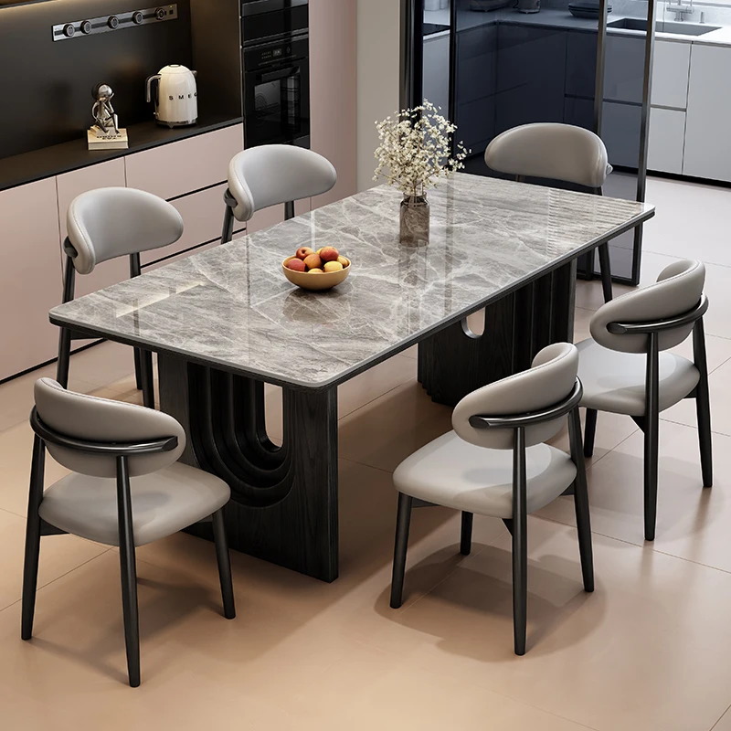 Unique Chairs Dining Tables Space  Expandable Black Dining Tables Modern Extending Mesas Comedor Furniture