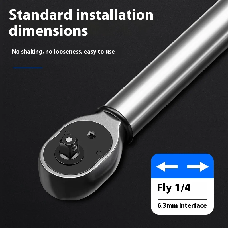 RAYENR Quick-release Torque Wrench Repairing Tool High Precise Torque Preset 5-25N.m Torque Adjustable 1/4inch Ratchet Wrench