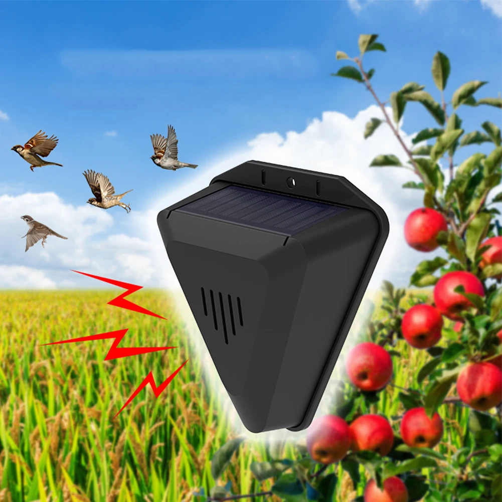 Outdoor Solar Animal Siren Automatical Security Alarm Detector Animal Repellers For Farms Orchards Fields Gardens Ponds dropship