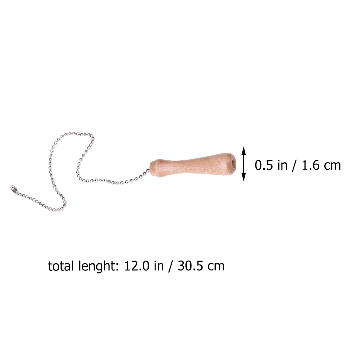 

2pcs Wooden Stick Bronze Chain Pendant For Ceiling Lamp, Chandelier Hanging Fixture Replacement, Home Bar Cafe Decor
