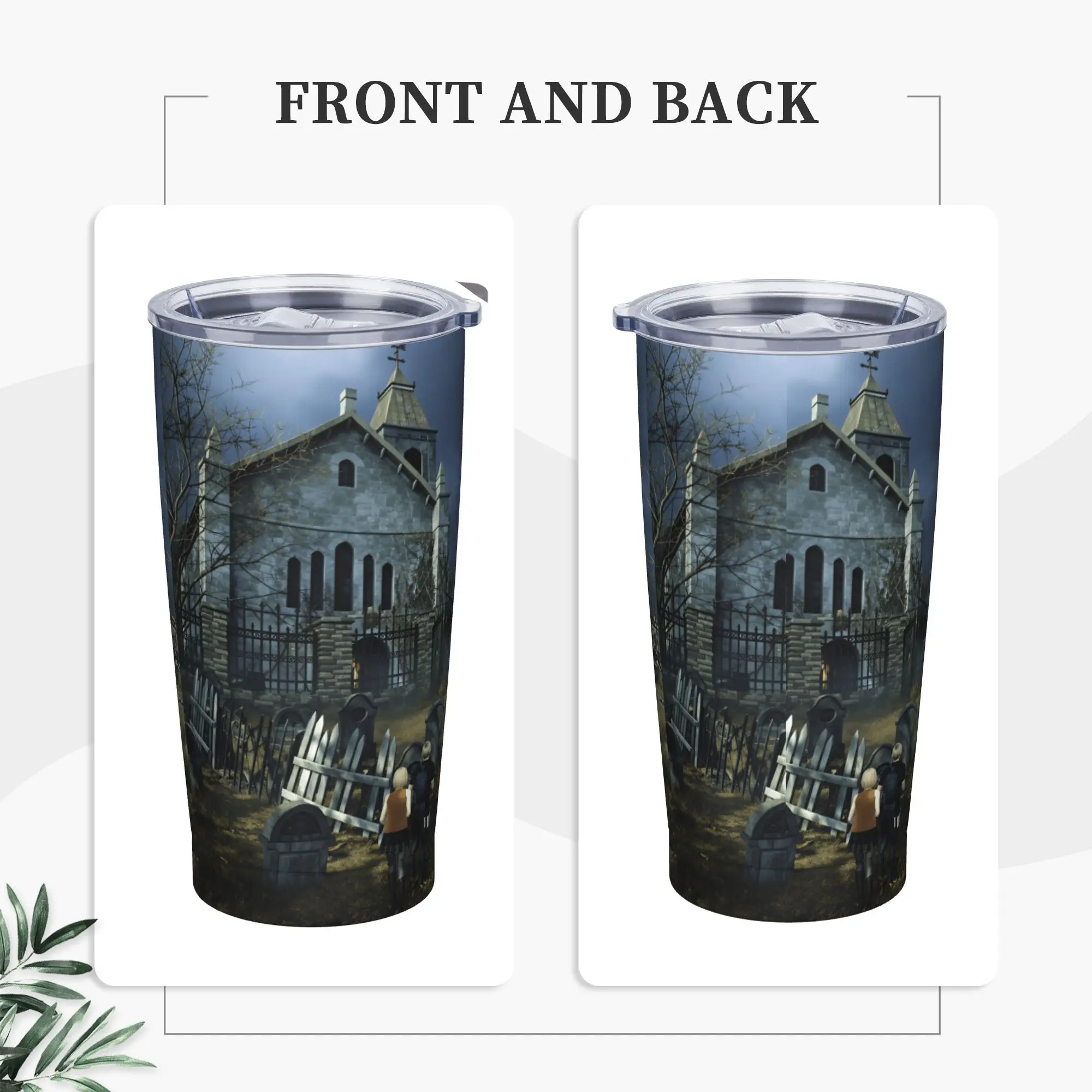 Stainless Steel Tumbler Residents Evils Mugs Cup With Straws  Travelist Cold Drink Water Bottle Insulated Large Thermal Cups