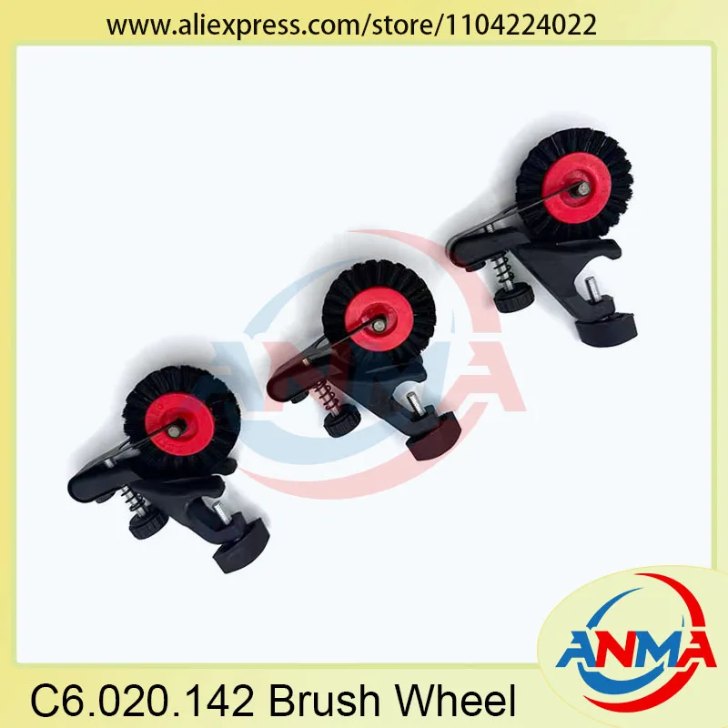 

3 шт. пружины C6.020.142, мягкие круглые щетки C6.020.144, 66.020.122 для форматного колеса Heidelberg C6.020.171, подающего стола CPL