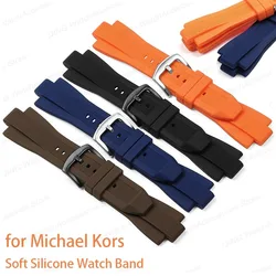 29mmx13mm Silicone Strap SoftWatch Band for Michael Kors MK8184 MK8729 MK9020 MK8152 MK9020 MK9026 Bracelets Wristband Accessory