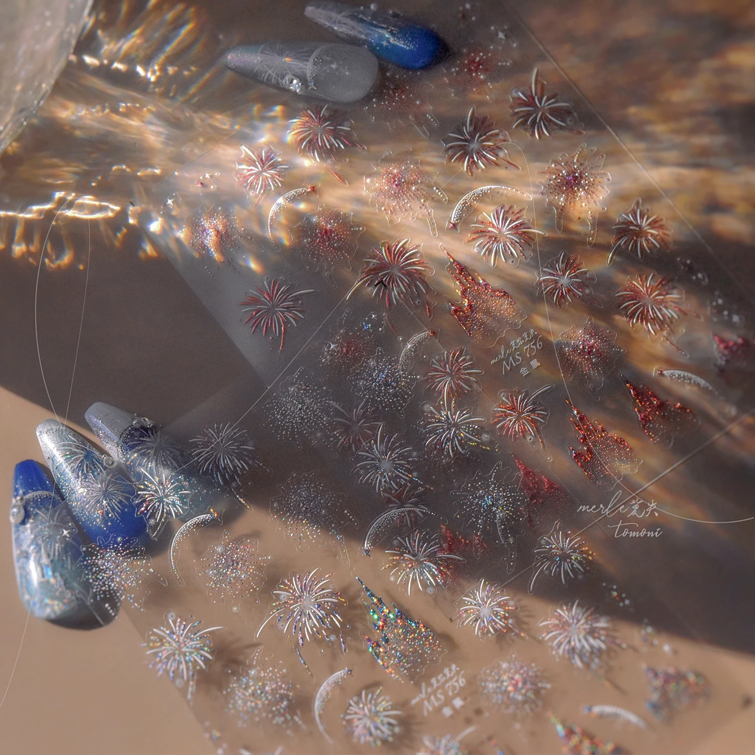 1 قطعة لون بريق نمط القلعة 5D الإغاثة ملصقات الأظافر مسمار الفن اكسسوارات الليزر ستار النجمي ملصقات مستلزمات الأظافر #5