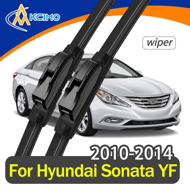 

For Hyundai Sonata YF 2010–2014 Wiper Front Wiper Blades 2pcs HD Quiet Durable Automotive Wiper Windshield Windscreen